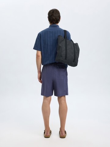 SELECTED HOMME Loosefit Nadrág 'SLHMAGNUS' - kék