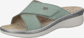 FLY FLOT Pantolette in Grün: Vorderseite