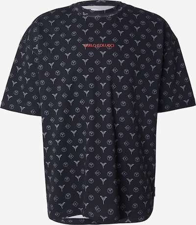 Carlo Colucci Majica 'Ennemoser' u crvena / crna / bijela, Pregled proizvoda