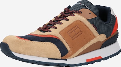 Sneaker low 'DORIAN' TOMMY HILFIGER pe bej / maro deschis / grafit / portocaliu, Vizualizare produs
