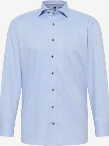 ETERNA Regular fit Overhemd in Blauw: voorkant