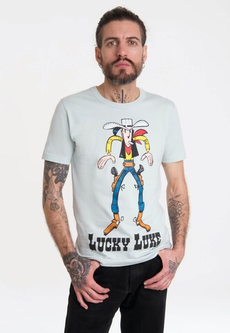 LOGOSHIRT Shirt in Blauw: voorkant