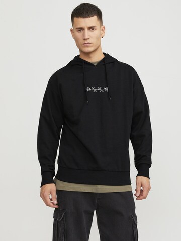 JACK & JONES Sweatshirt in Zwart: voorkant