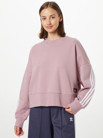 ADIDAS SPORTSWEAR - Sweatshirt de desporto em roxo: frente