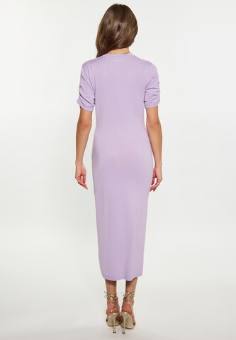 faina - Vestido de malha em roxo