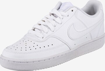 Baskets basses 'Court Vision Next Nature' Nike Sportswear en blanc : devant