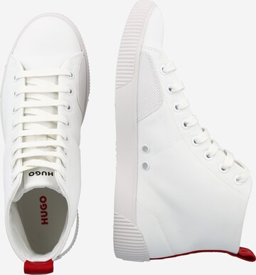 HUGO Red High-Top Sneakers 'Zero' in White