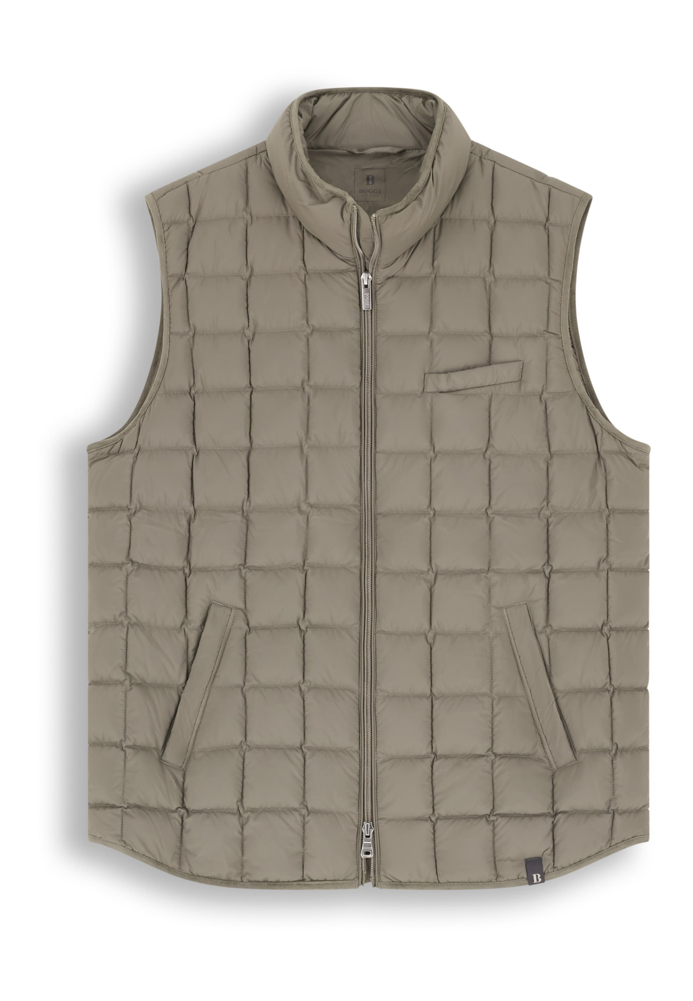 Gilet Boggi Milano en gris : devant