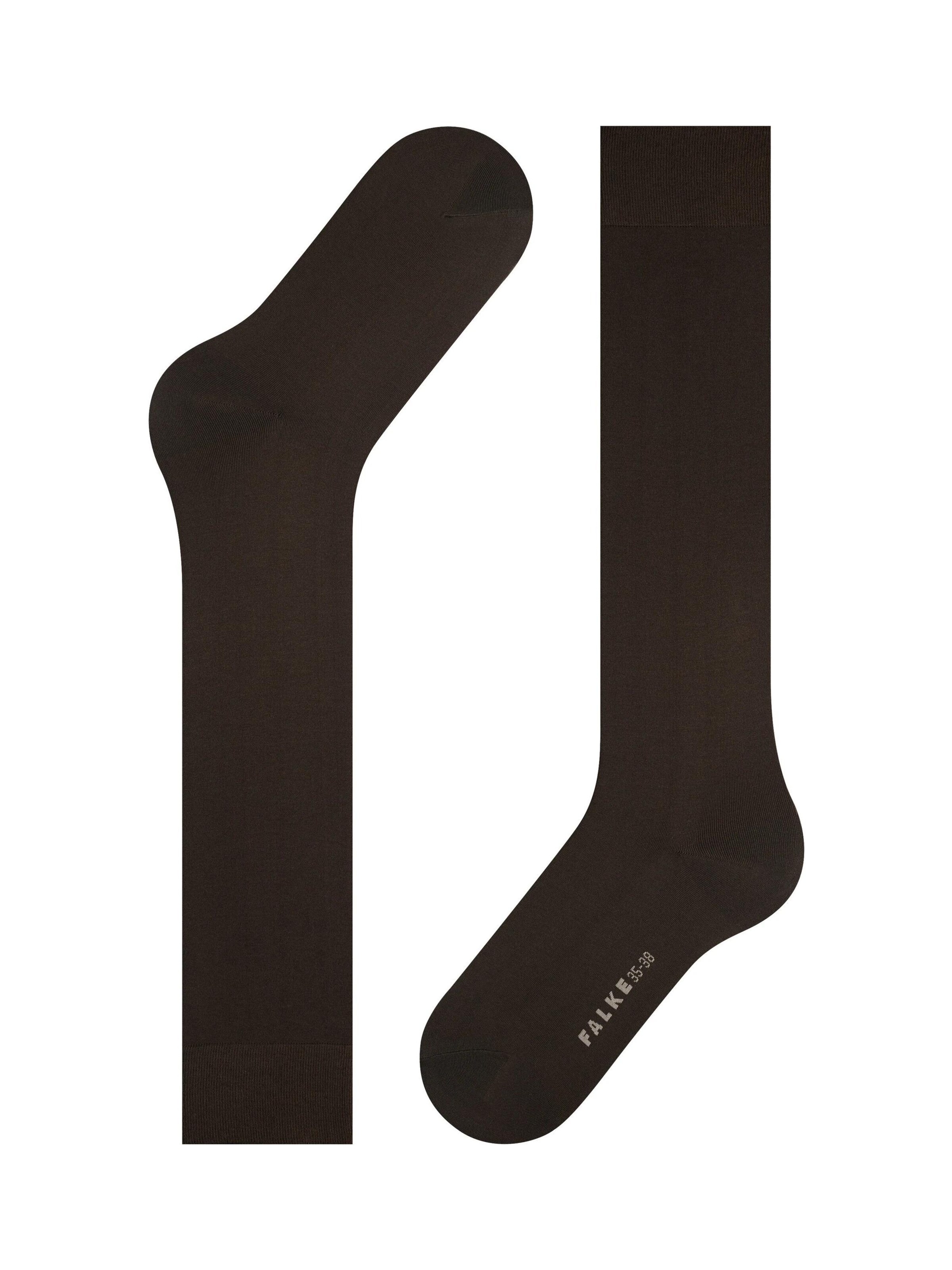 FALKE Knee High Socks 'Cotton Touch' in Brown