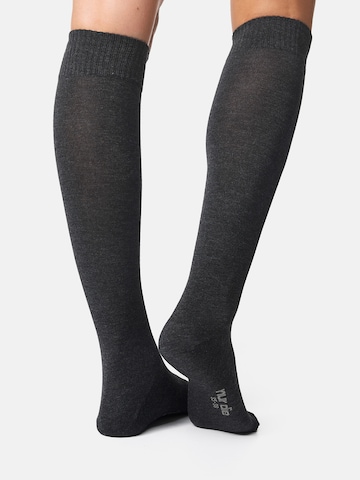 Chaussettes montantes ' Bambus ' Nur Die en gris