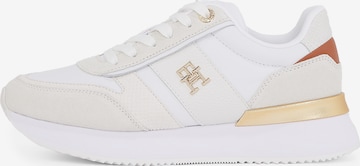 TOMMY HILFIGER Platform trainers in Beige: front