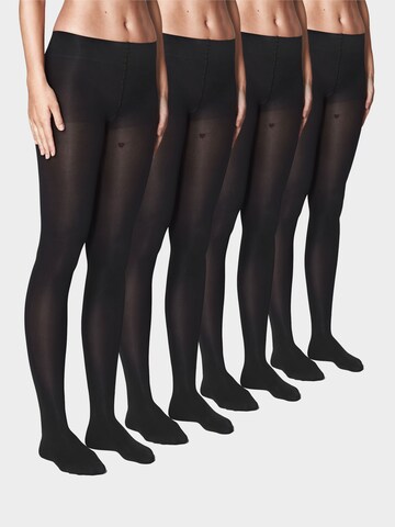 Bataillon Belette Strumpfhose 'Strumpfhose 80DEN Damen schwarz (4er Pack) – blickdicht & extrem reißfest'‌‌‌‌‌ in Schwarz