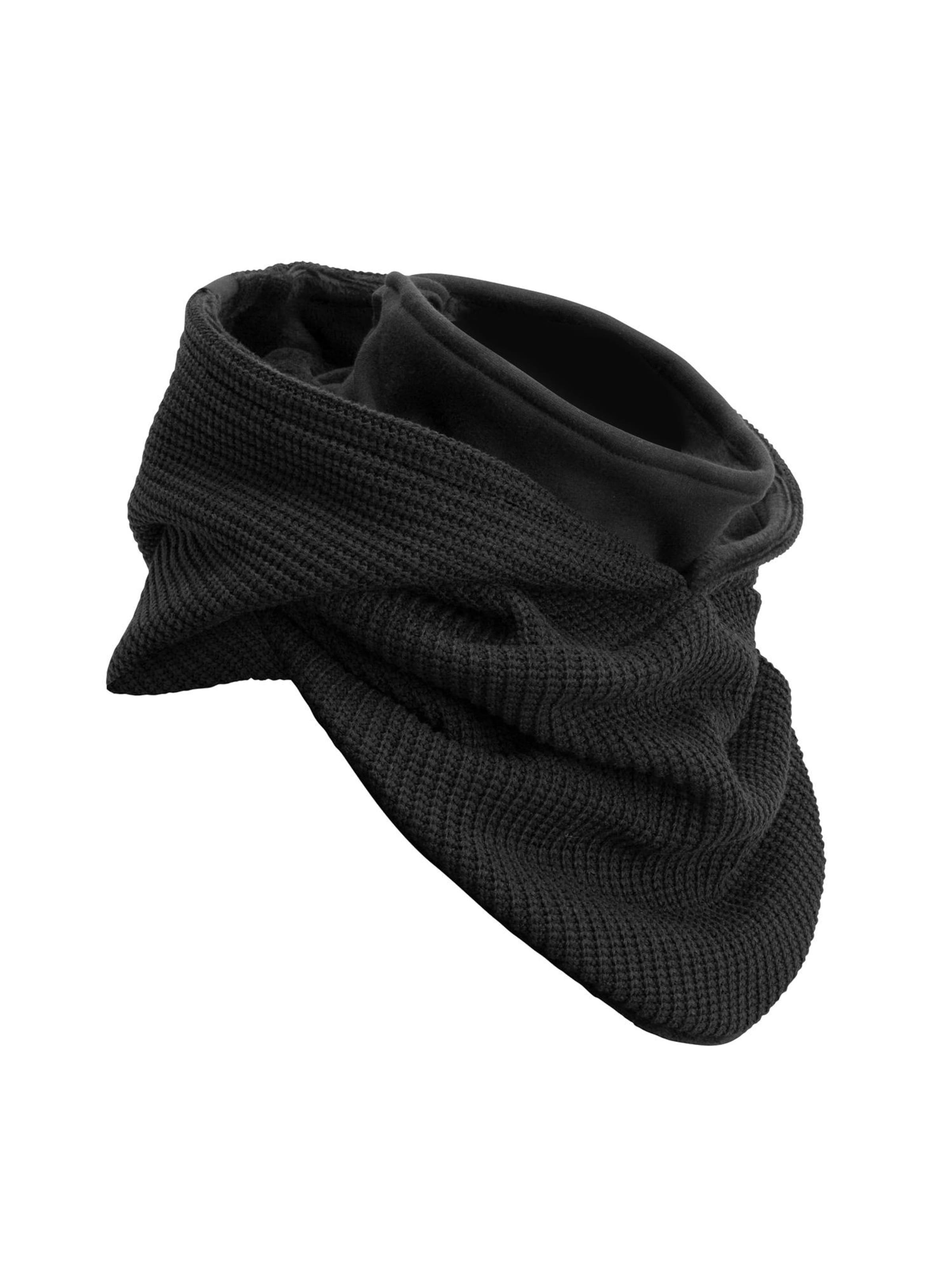 Manufaktur13 Schal 'Hooded Loop' in Schwarz: Vorderseite