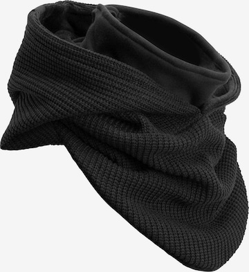 Manufaktur13 Scarf 'Hooded Loop' in Black: front