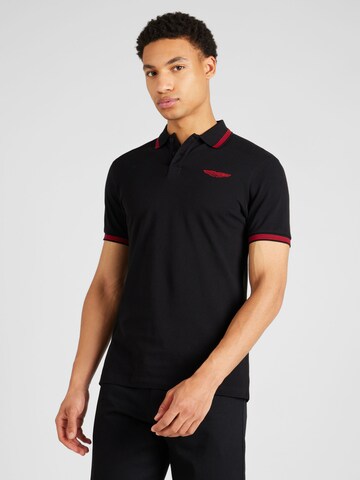 Hackett London Shirt  'AMR TIP' in Schwarz: Vorderseite