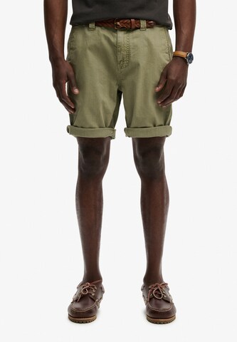 Superdry & Co Regular Chino in Groen: voorkant