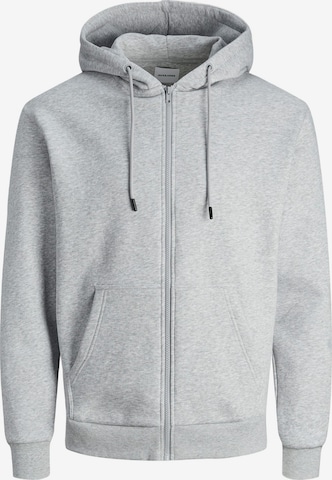 JACK & JONES Sweatjacke 'Bradley' in Grau: Vorderseite