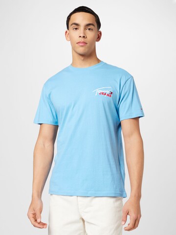 Tommy Jeans Koszulka w kolorze niebieski: przód