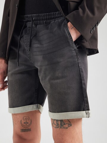 JACK & JONES - regular Vaquero 'JJIRICK JJLANE' en negro
