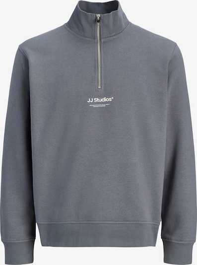L dydžio Megztinis be užsegimo 'JJESoho' iš JACK & JONES, spalva – tamsiai pilka / balta, Prekių apžvalga