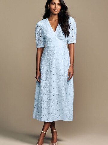 LAURA ASHLEY Jurk in Blauw: voorkant