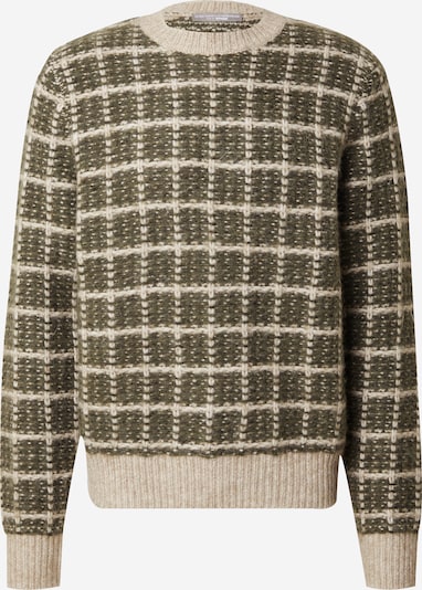 Guido Maria Kretschmer Men Sweater 'Elijah' in Beige / Green, Item view