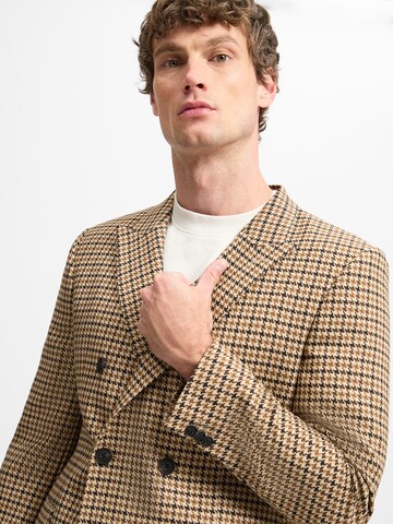 Coupe regular Veste de costume HUGO en marron