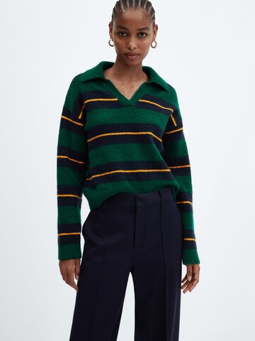 MANGO Sweater in Green: front