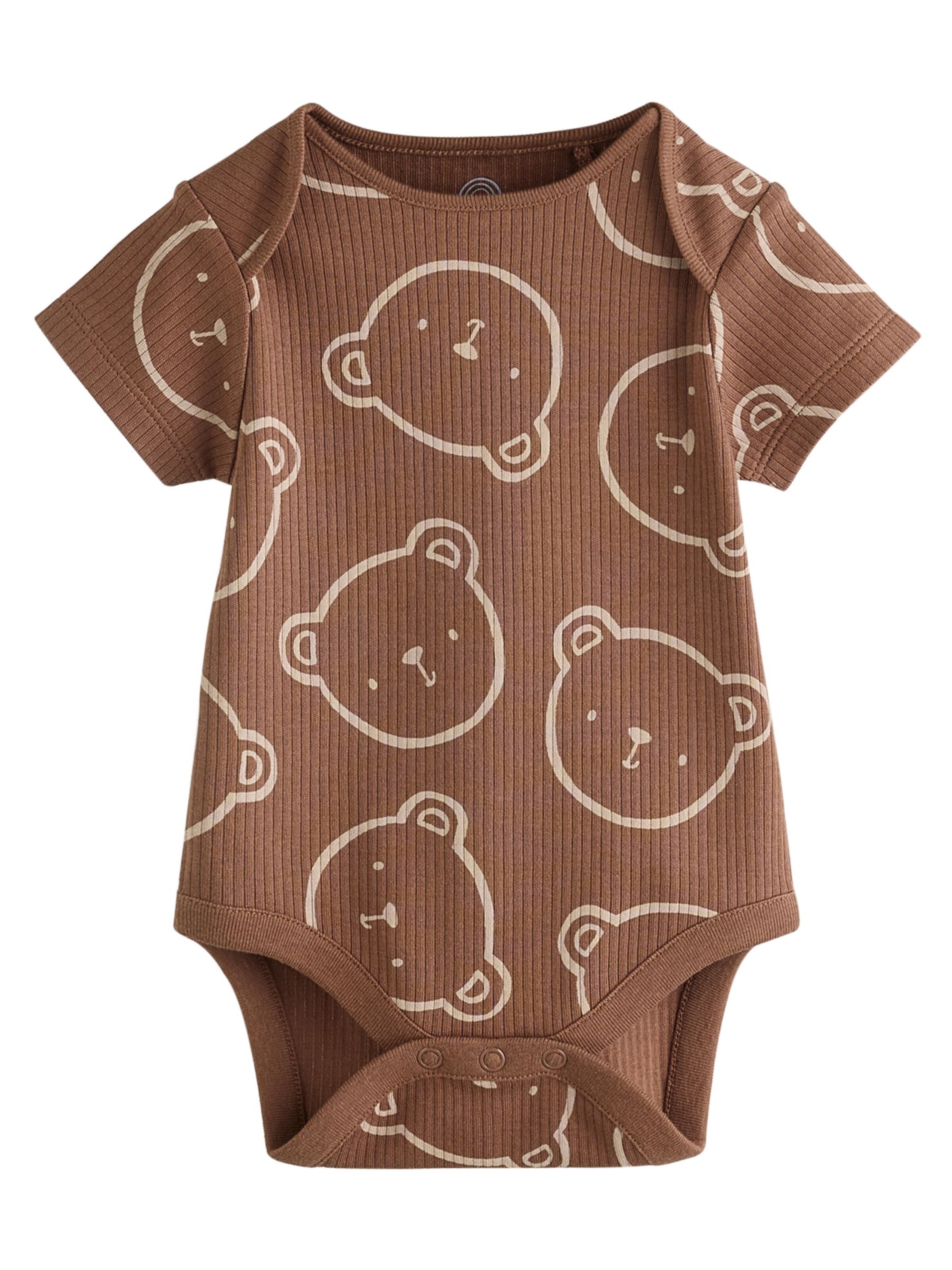 Next Ползунки/боди в Коричневый