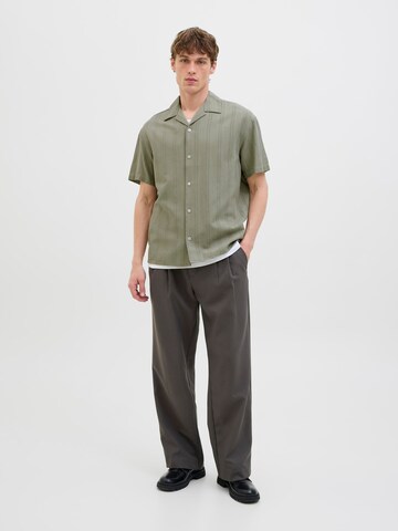 JACK & JONES Comfort fit Button Up Shirt 'JPRCCMontana' in Green