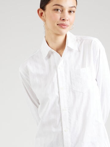 Chemise de nuit Lauren Ralph Lauren en blanc