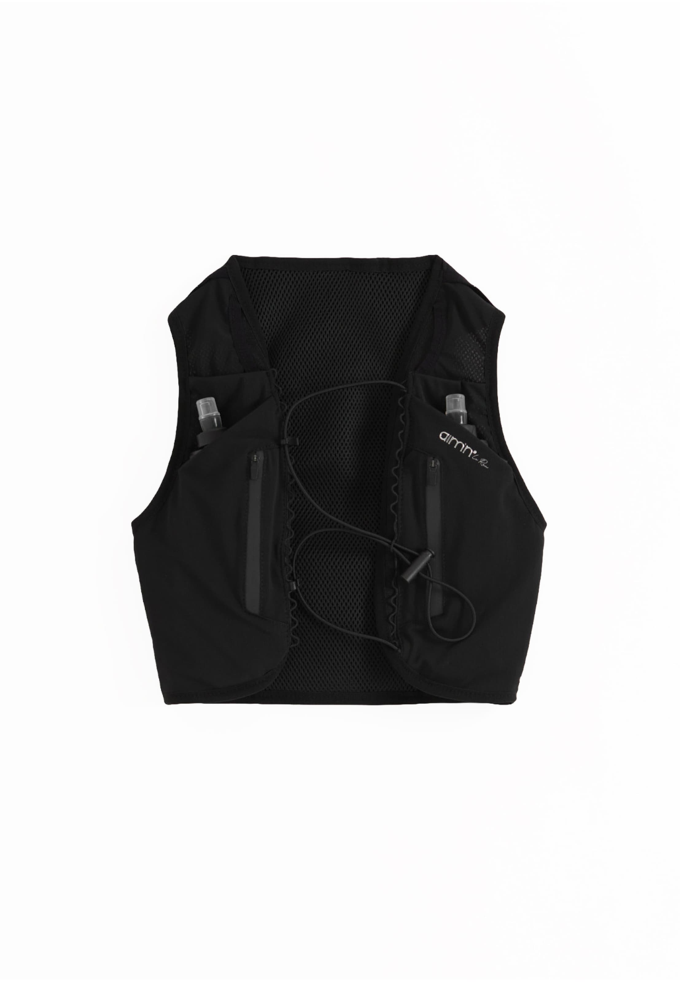 Gilet sportivo di Aim'n in nero: frontale