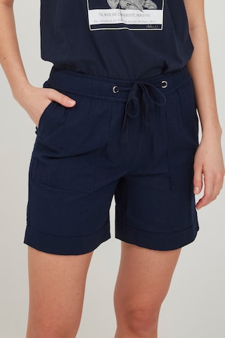 Fransa Regular Shorts in Blau: predná strana