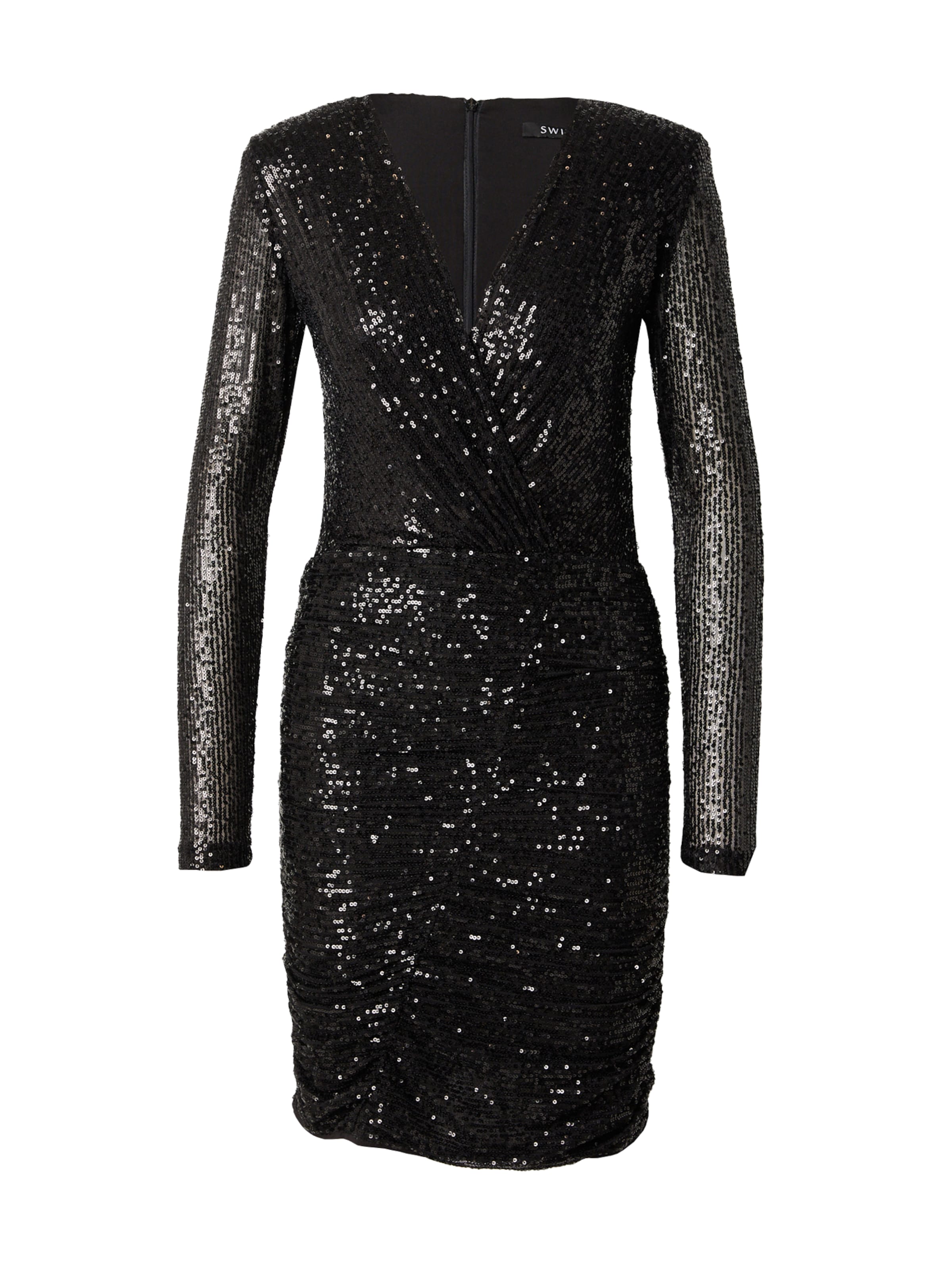 SWING Cocktailmekko värissä musta: etupuoli