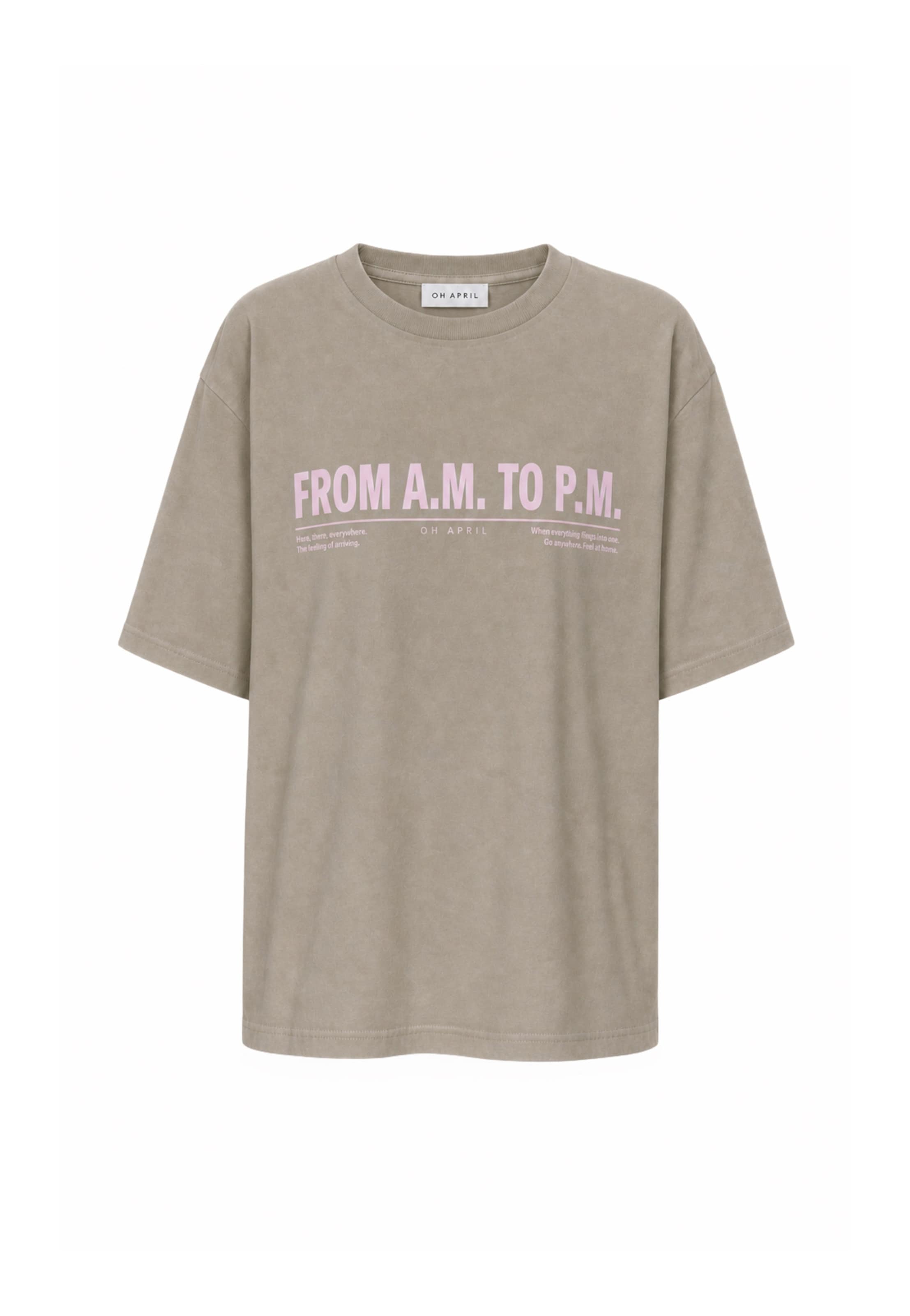OH APRIL T-Shirt 'BF' in Beige: Vorderseite