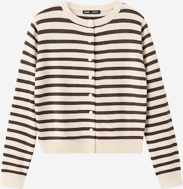 MANGO Knit cardigan 'DALTON' in Beige: front