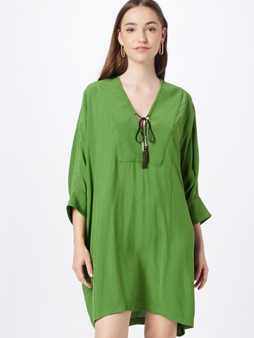 Sisley - Vestido em verde: frente