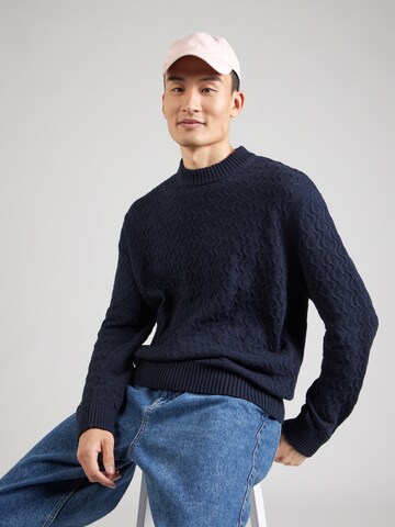 SELECTED Trui 'SLHPHILIP' in Blauw: voorkant