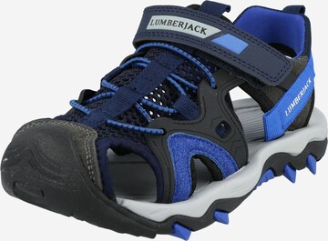 Calzatura aperta 'BENJAMIN' di Lumberjack in blu: frontale