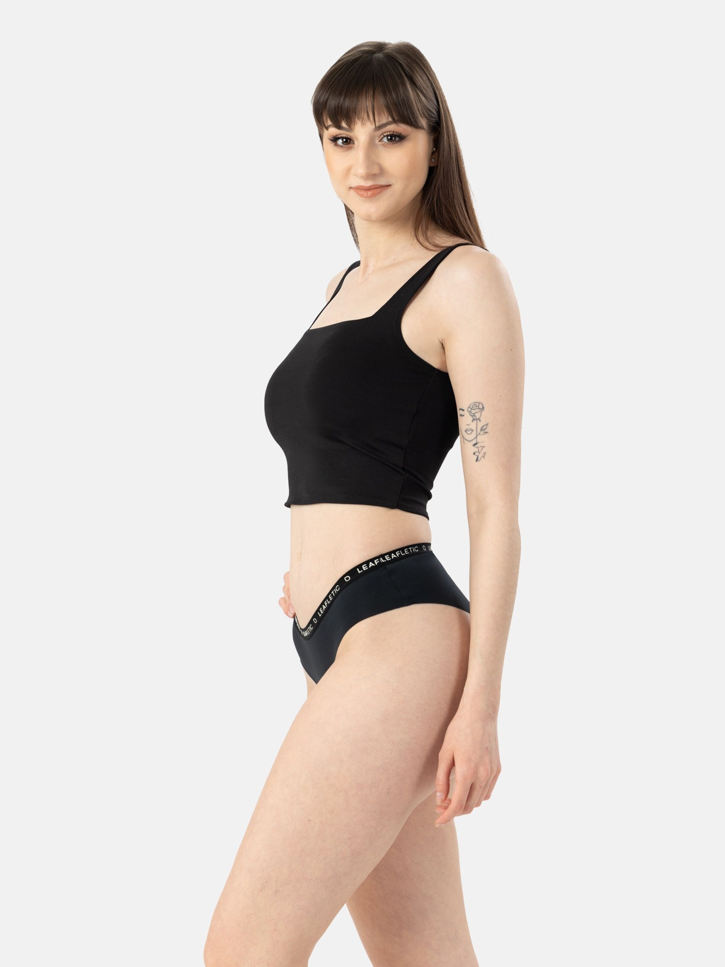 LEAFLETIC Panty‌ in Schwarz