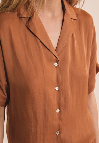 Camicia da notte 'Cheeta' di ETAM in marrone