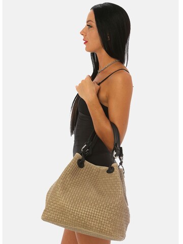 CHICCA BORSE Handbag in Beige: front