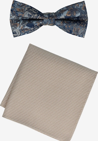 WILLEN Fliege 'Set Floral/ Uni' in Beige: Vorderseite