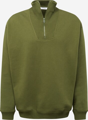 WEEKDAY Sweatshirt 'Pedro' in Grün: predná strana