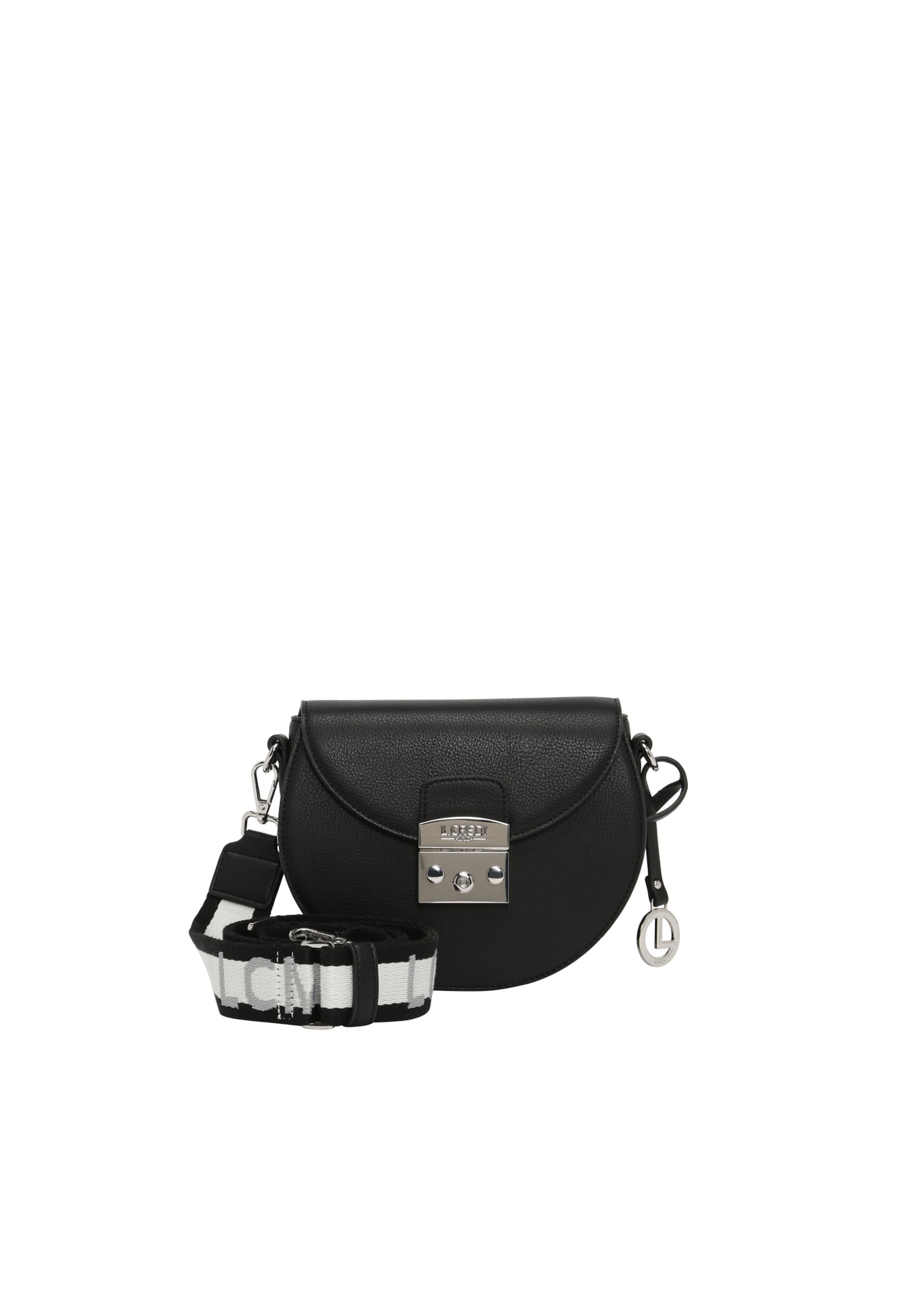 L.CREDI Schoudertas in Zwart: voorkant