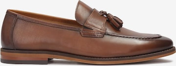 Kazar Classic Flats in Brown: front