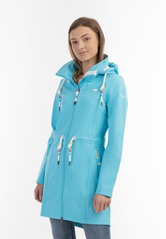 Manteau fonctionnel Schmuddelwedda en bleu : devant