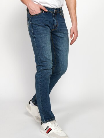 KOROSHI Regularen Kavbojke | modra barva