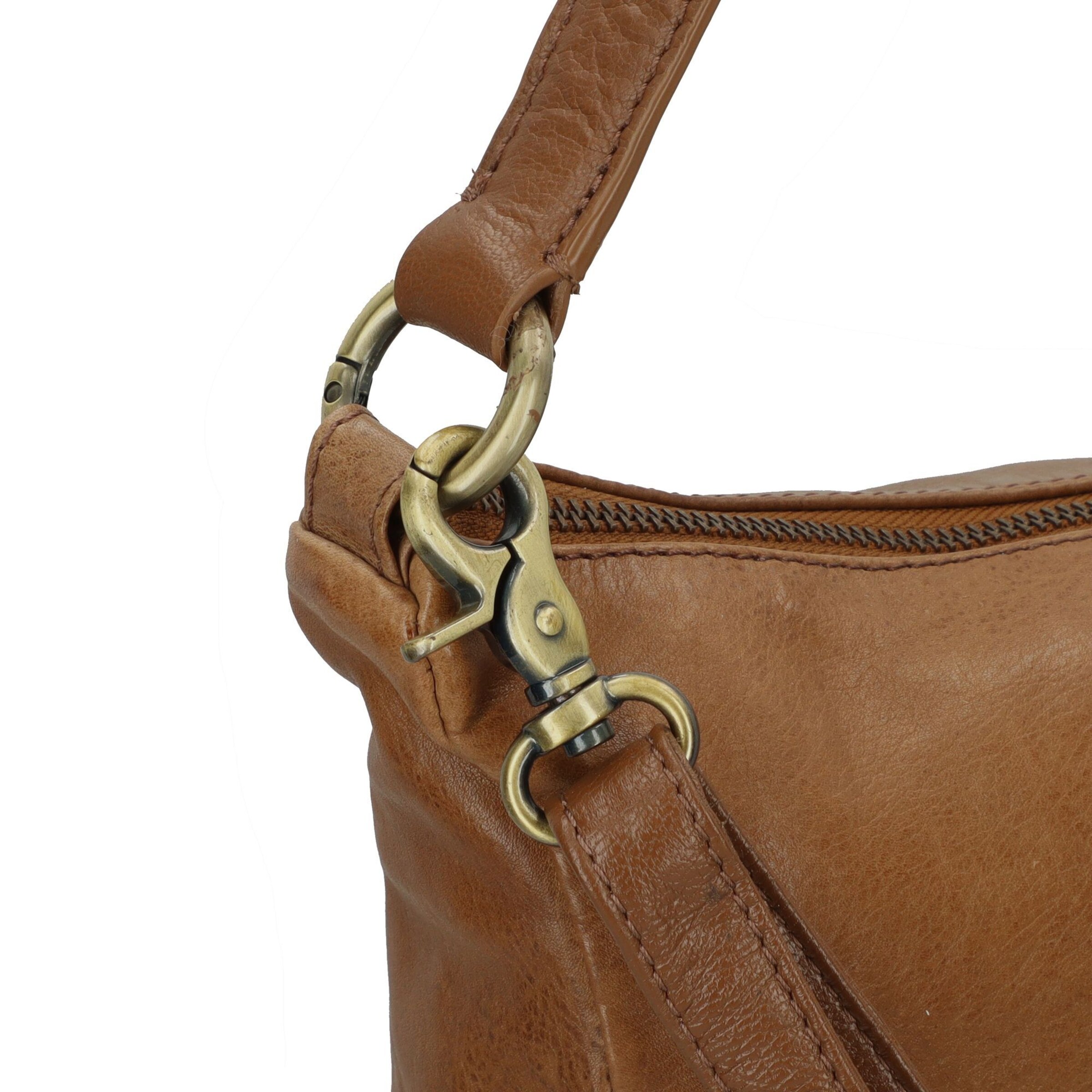 Borsa a spalla 'Natural Norah' di Burkely in marrone