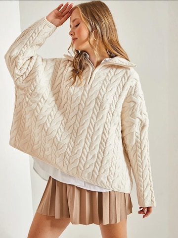 Bianco Lucci Pullover in Beige